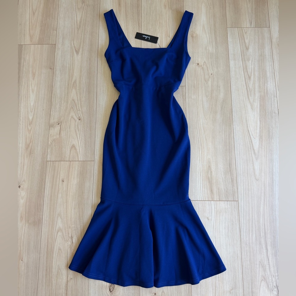 NEW Lulu's Cobalt Blue Mermaid Midi Dress